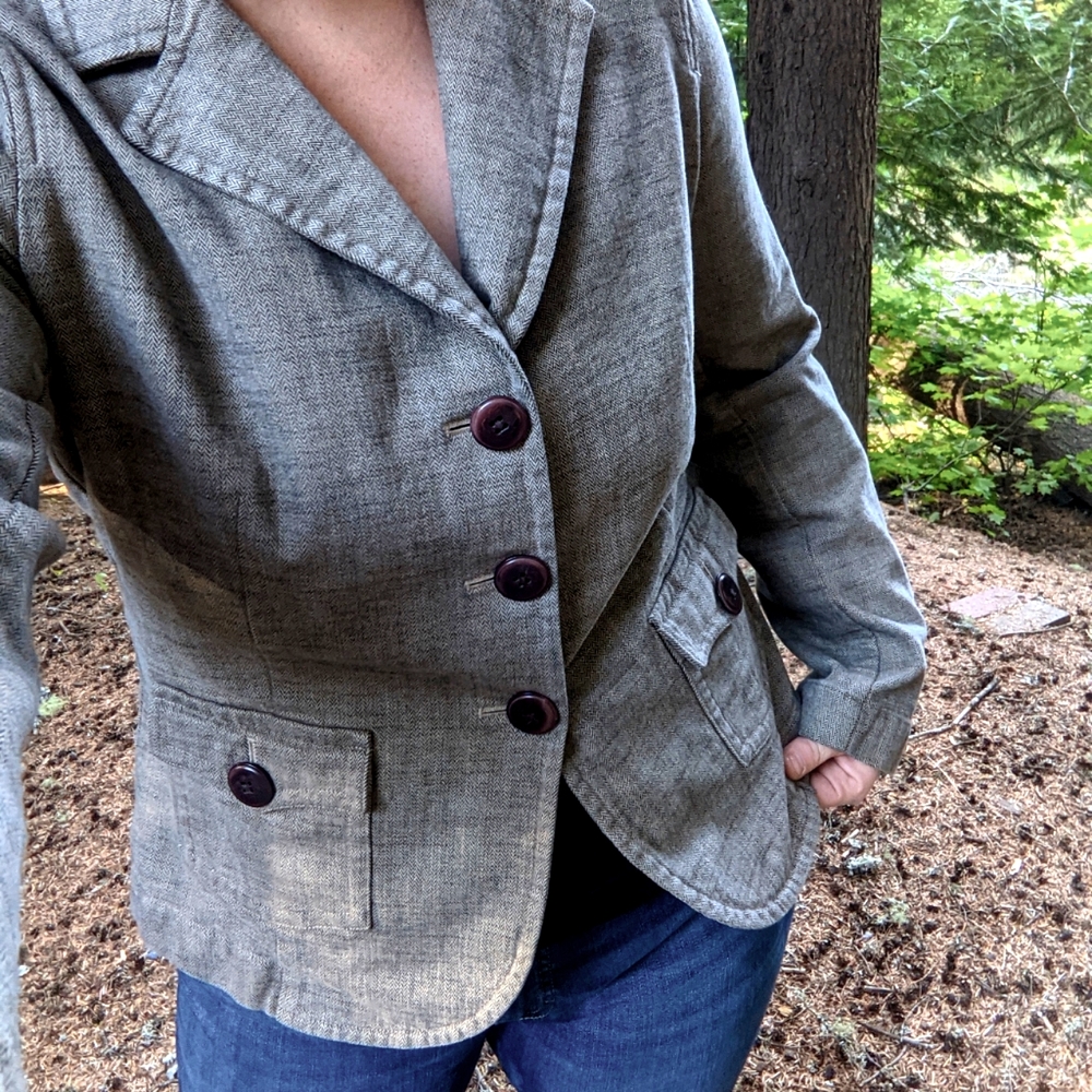 Talbots cotton stretch blazer